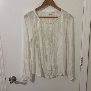 GAP | Women’s White Long Sleeve Tunic Blouse Top | Size Small